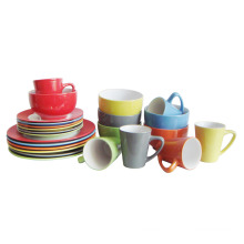 16PCS 20PCS Cerâmica Grés Cerâmica Glazed Dinner Set (6160012)